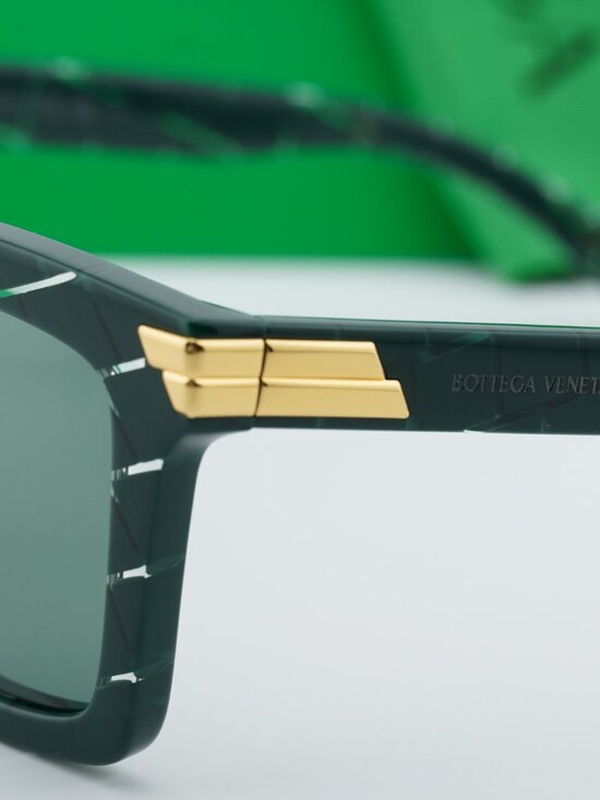Bottega Veneta BV1005S 008 Square Sunglasses - Green main image 5